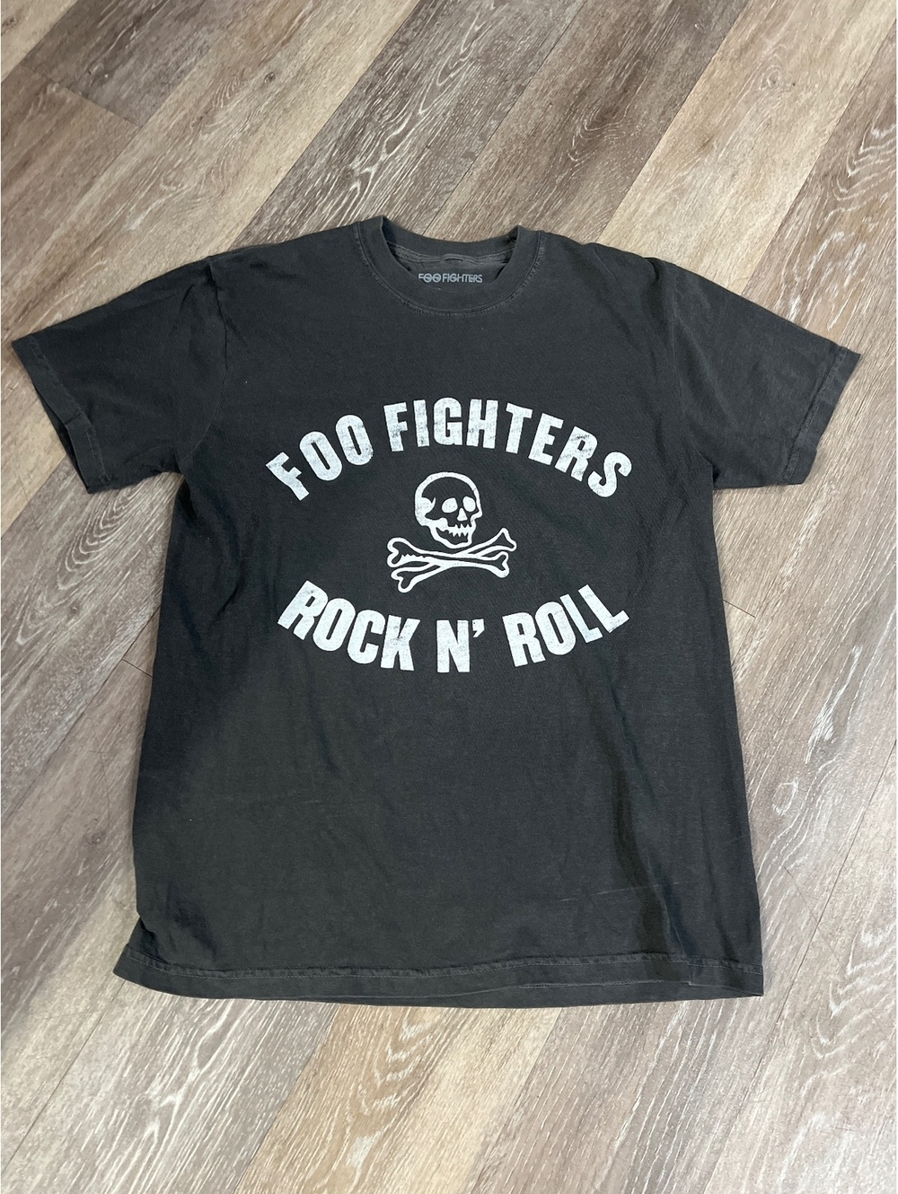 Foo Fighters Rock N' Roll Tour 2026 Black Cotton T-Shirt Medium